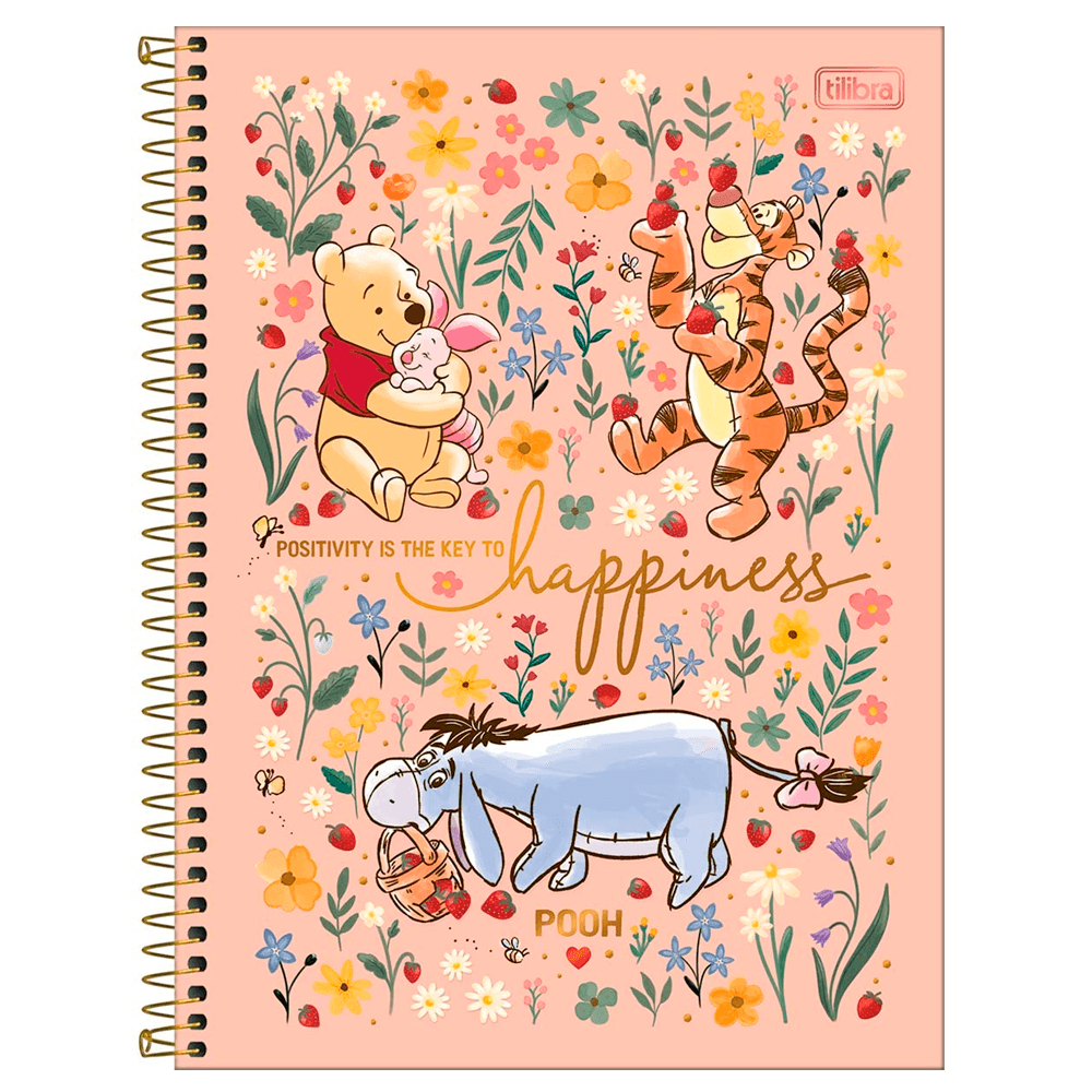 Caderno Universitario 10x1 160 Fls C.D. Tilibra - Pooh 24